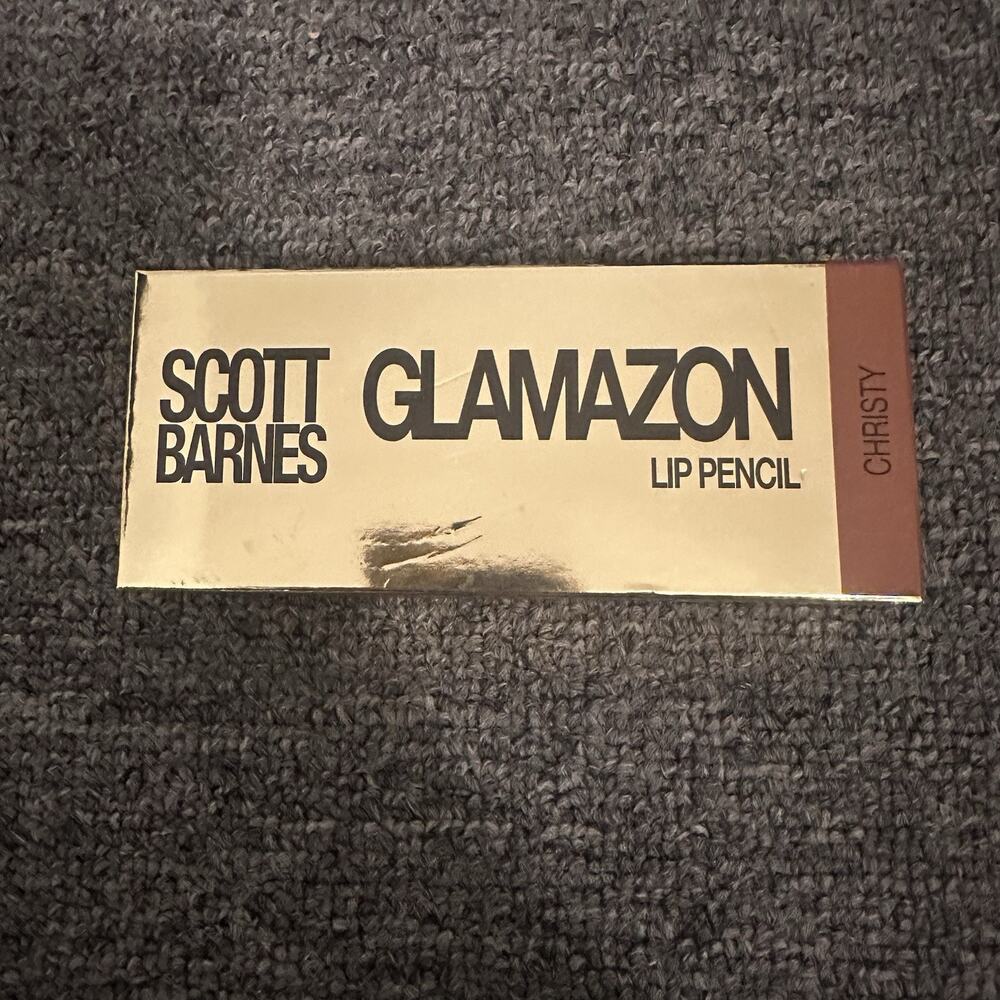 Scott Barnes Glamazon Lip Pencil CHRISTY 0.03 oz Pinky Brown Nude Beauty NIB